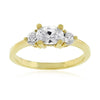 Oval Serenade Triplet Ring in Goldtone