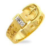 Golden Buckle Ring