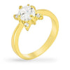 Ariel 1.5ct CZ 14k Gold Floral Ring