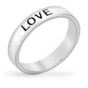 Lacey White Gold Rhodium Love Ring