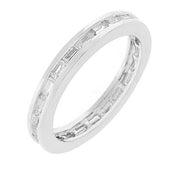 Silver White Eternity Ring