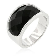 Onyx Block Cocktail Ring