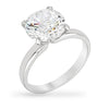 Charlotte 3ct CZ Sterling Silver Solitaire Classic Ring
