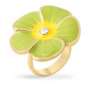 Andria Crystal 14k Gold Garden Ring