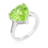 Apple Green Heart Ring