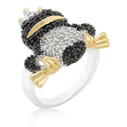 Clarence 4.4ct CZ Two-Tone Micro-Pave Frog Ring
