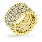 Laurie 22.5ct CZ 14K Gold Pave Ring