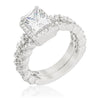 Janette 2.4ct CZ White Gold Rhodium Bridal Set
