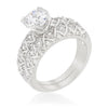 Ursula 2.2ct CZ White Gold Rhodium Bridal Set