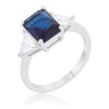 Cara Classic 4.5ct Sapphire CZ Sterling Silver Engagement Ring