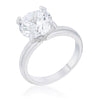 Hanna 4.4ct CZ Rhodium Classic Solitaire Ring