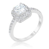 Serena 1.5ct Clear CZ Rhodium Art Deco Ring