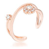 Krista 0.25ct CZ Rose Gold Abstract Wrap Ring