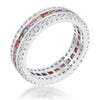 Paula 1.75ct Multicolor CZ Classic Band Ring