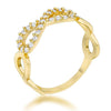 Mina 0.35ct CZ 14k Gold Infinity Ring