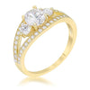 Genna 1.1ct CZ 14k Gold Delicate Classic Ring