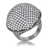 Dara 4.75ct CZ Hematite Dome Cocktail Ring